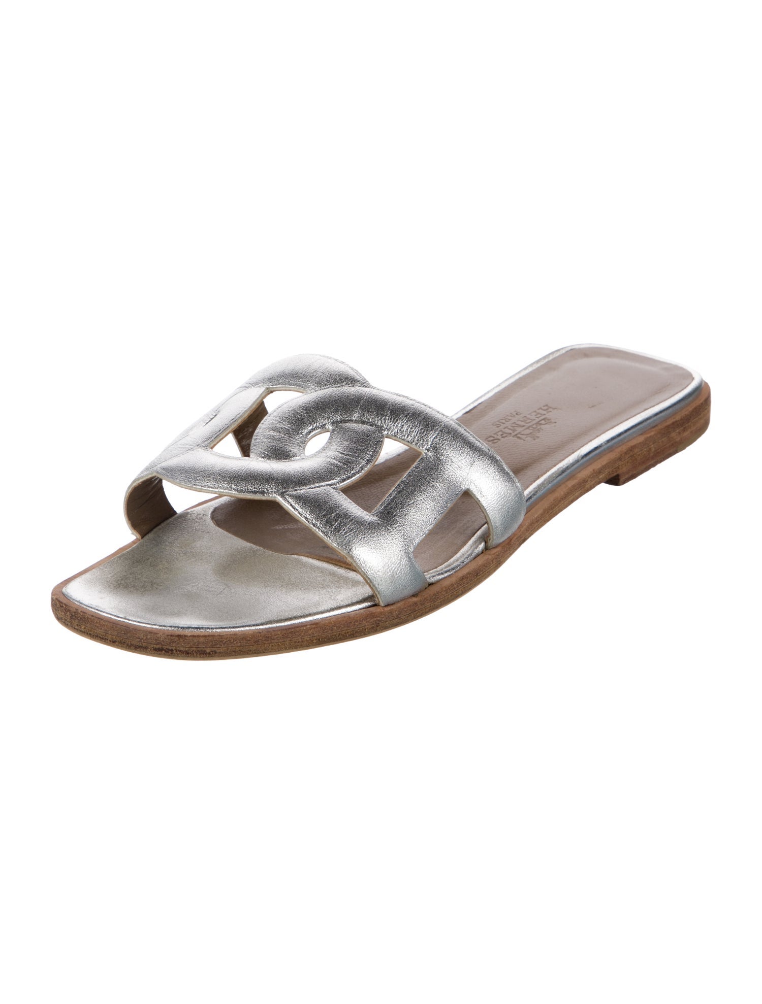 Hermès Omaha Leather Slides